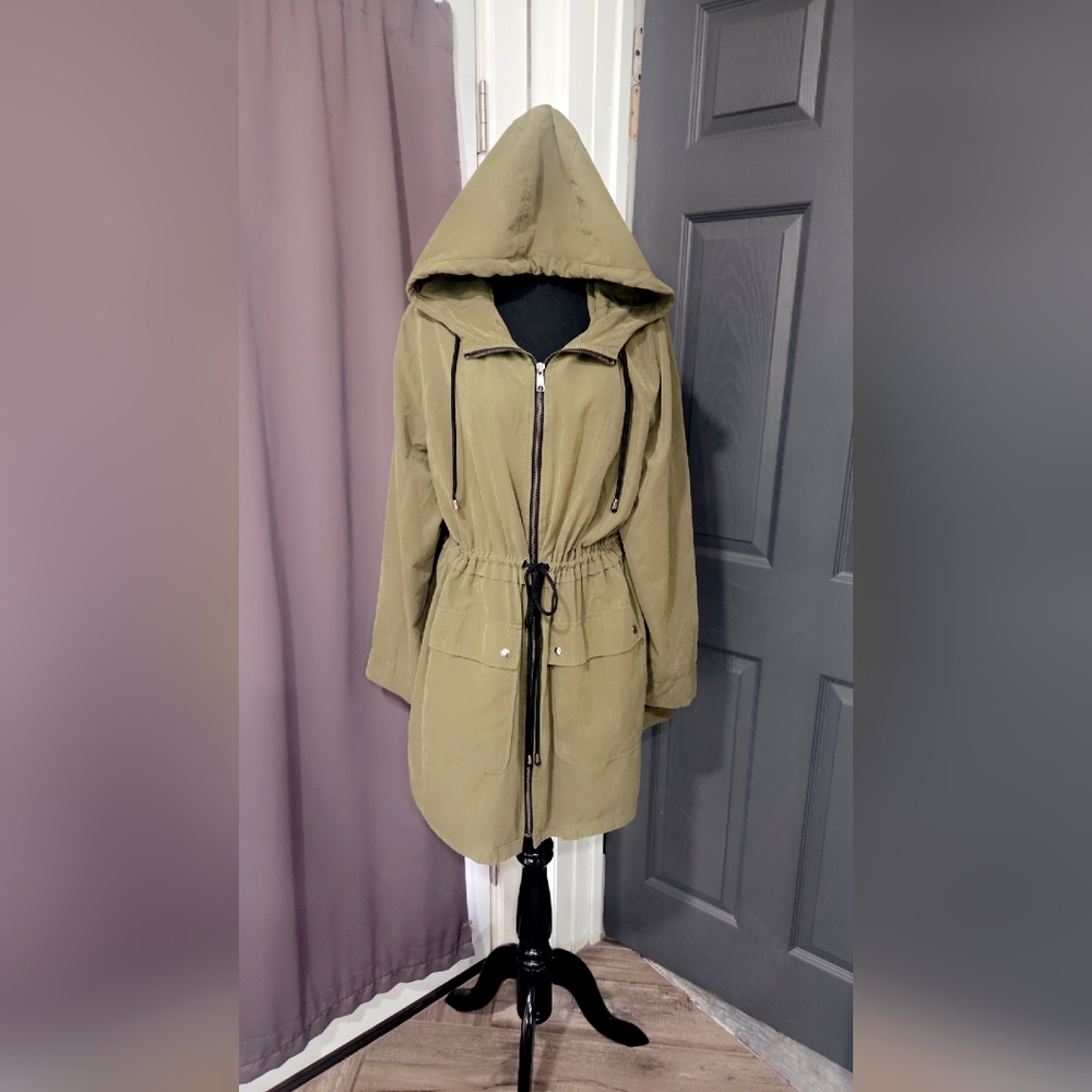 Old Navy Khaki Utility Jacket with Hood